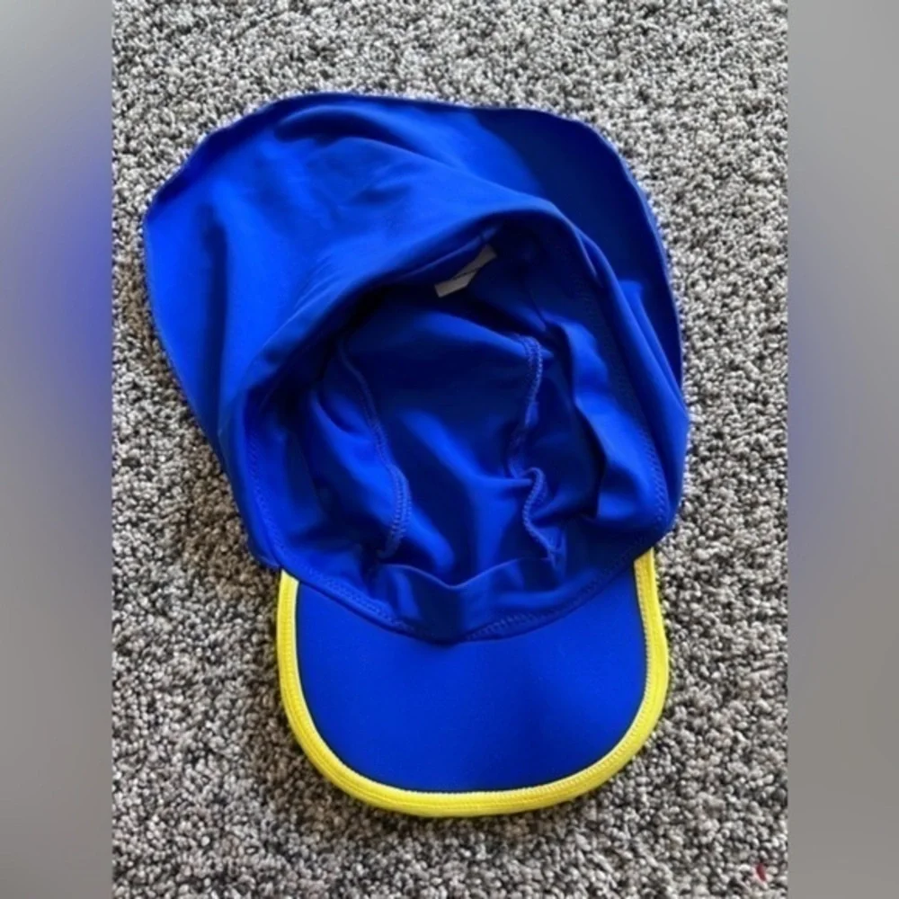Kids Banana Boat‎ Cap With Neck Shade! Color Blue/for kids 2T-4T
